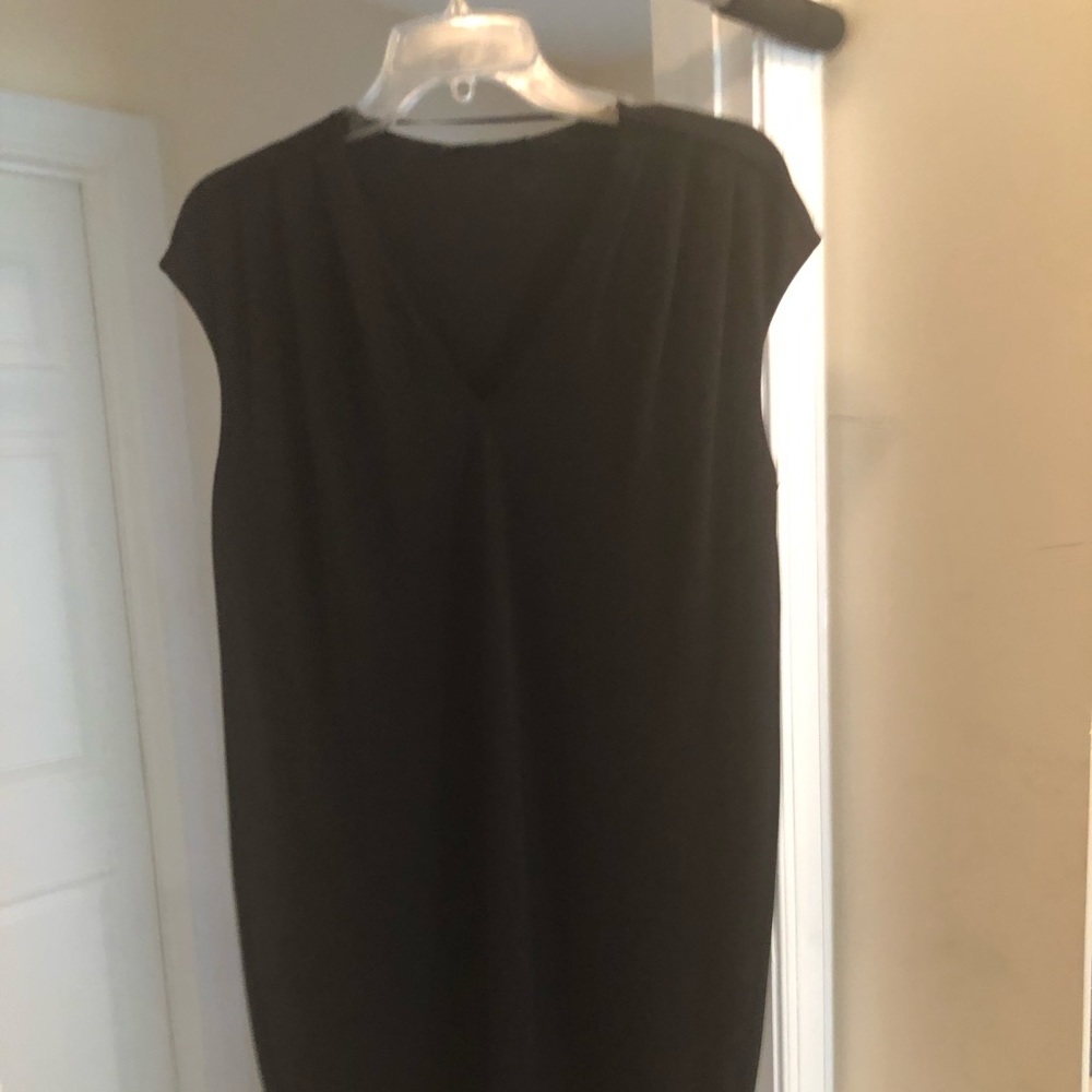Black dress above-knee length